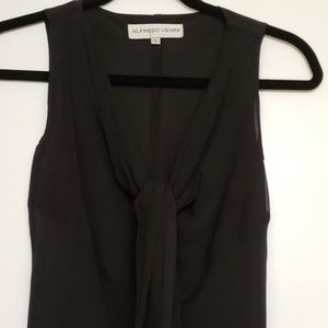 Perfect condition lined black silk dress